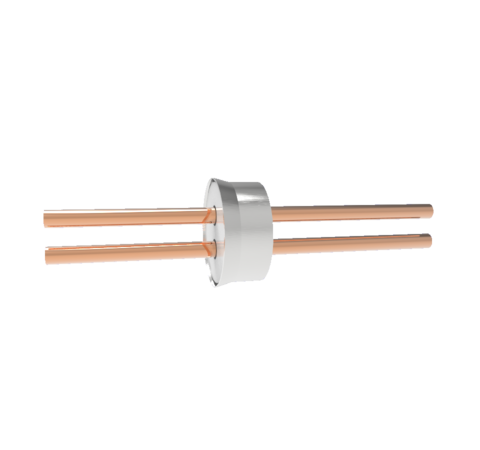 0.250 Conductor Diameter 2 Pin 8kV Copper Tube Conductor Weld