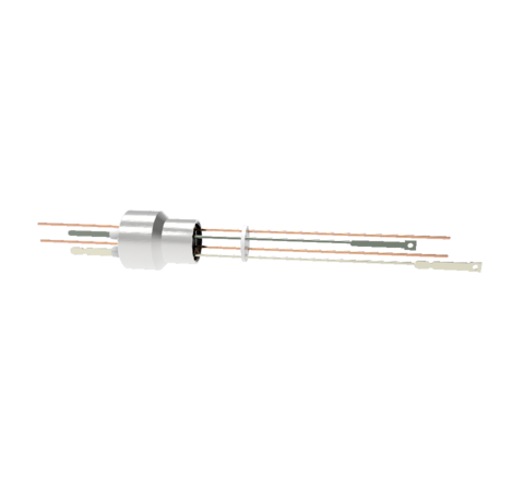 Thermocouple, Type K, 1 Pair, With Spade Plug and Two 0.050 Nickel Leads, 3kV, 8.2 Amp, Weld In