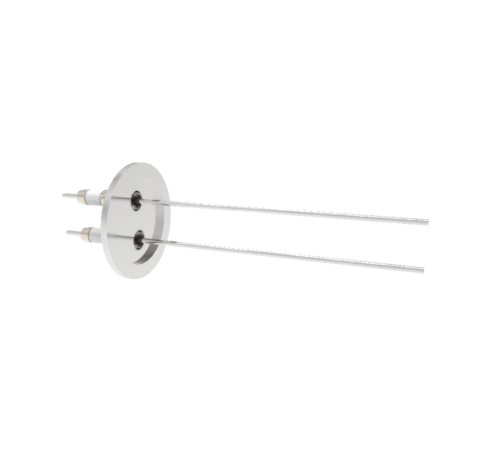 0.094 Conductor Diameter 2 Pin 10kV 16.5 Amp Nickel Conductor in a KF40