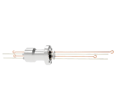 Thermocouple, Type T, 1 Pair with two 3kV, 27 Amp, Copper Conductors in a CF1.33 Without Plug