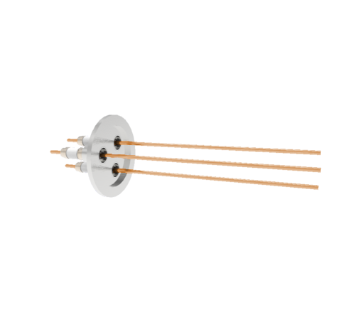 0.094 Conductor Diameter 3 Pin 10kV 30 Amp Copper Conductor in a KF40