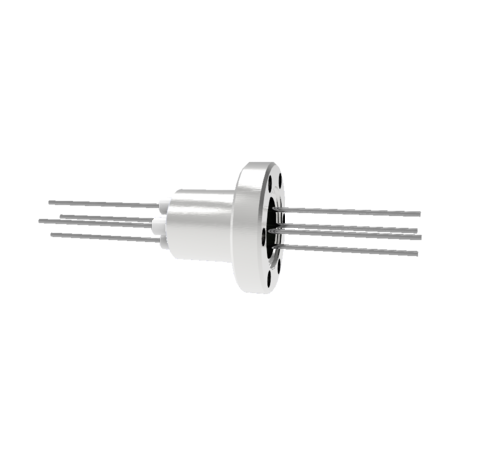 0.050 Conductor Diameter 4 Pin 3kV 13.5 Amp Molybdenum Conductor in a CF1.33