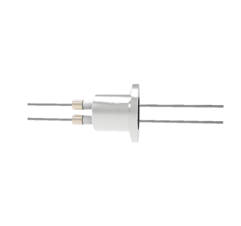 0.050 Conductor Diameter 2 Pin 6kV 13.5 Amp Molybdenum Conductor in a KF16