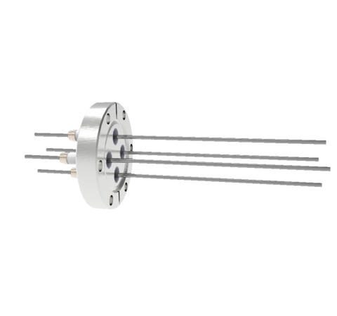 0.094 Conductor Diameter 4 Pin 5kV 28 Amp Molybdenum Conductor in a CF2.75