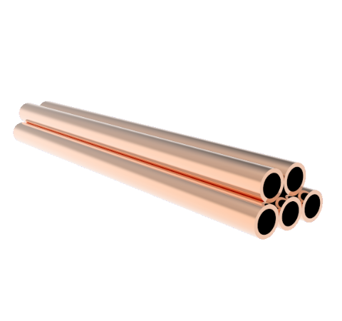 0.250 Inch Diameter, 4.0 Inch Long, Copper Pinch Off Tubes, 5-Pack