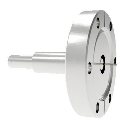 SHV Grounded Shield Recessed 10kV 8.2 Amp 0.051 Nickel Conductor CF2.75 Flange Without Plug