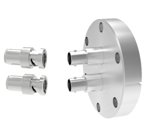 MHV Grounded Shield Recessed 5kV 3.6 Amp 0.094 304 Stn. Stl. Conductor 2 each CF2.75 With Plug