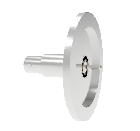 MHV Grounded Shield Recessed 5kV 3.6 Amp 0.094 304 Stn. Stl. Conductor KF40 Flange Without Plug