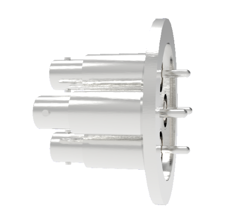 MHV Grounded Shield Recessed 5kV 3.6 Amp 0.094 304 Stn. Stl. Conductor 4 each KF40 Without Plug