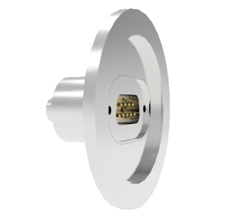 9 Pin Sub D 24308 Series 500V 5 Amp 0.040 Stn. Stl. Gold Plated Conductor in a KF40 Without Plug
