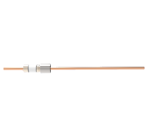 5kV Copper Tube Feedthrough, 0.157 Inch Conductor Diameter, 1 Pin Weld in Feedthrough