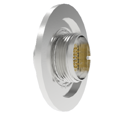 19 Pin Circular Connector, 26482 Series, 1kV, 3 Amp, Gold Plated Conductors, Double Ended, ISO KF40