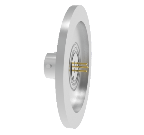 3 Pin 26482 Circular 1kV 5 Amp 0.040 Stn. Stl. Gold Plated Conductor in a KF40 Without Plug