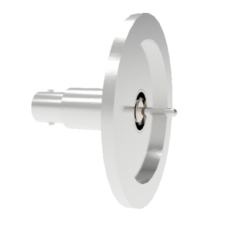 BNC Grounded Shield Recessed 500V 3.6 Amp 0.094 304 Stn. Stl. Conductor KF40 Flange Without Plug