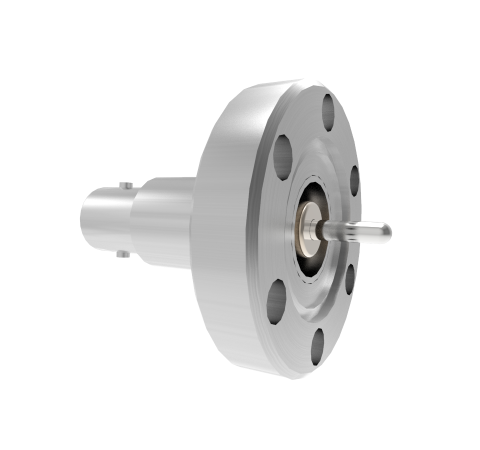 MHV Grounded Shield Recessed 5kV 3.6 Amp 0.094 304 Stn. Stl. Conductor CF1.33 Flange Without Plug