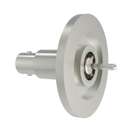 BNC Grounded Shield Recessed 500V 3.6 Amp 0.094 304 Stn. Stl. Conductor KF25 Flange Without Plug