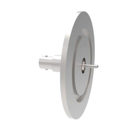 BNC Grounded Shield Recessed 500V 3.6 Amp 0.094 304 Stn. Stl. Conductor KF50 Flange Without Plug